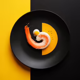 an orange is being served on a plate