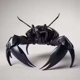 a sculpture that looks like a spider with claws