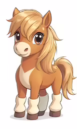 a cute pony is wearing boots for the winter