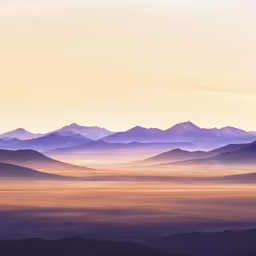 a view of a mountainous range, from a high viewpoint