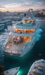 a couple of boats parked next to each other