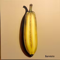 a drawing of a banana with spots on it