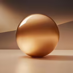an elegant golden orb sits on the table