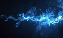 blue fire flame, created using long exposure