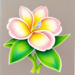 a drawing of a large pink flower on a gray back ground,a picture with a flower painted on it