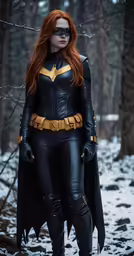 a woman dressed as batgirl from the movie batman