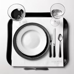 a white plate topped with a fork and spoon