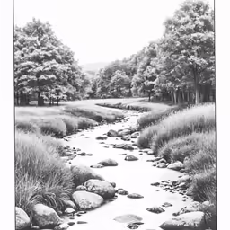an image of a river in the woods