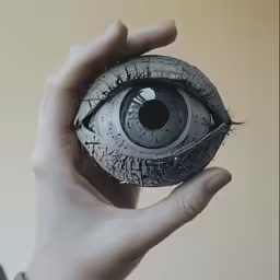 the eyeball that is attached to a small object