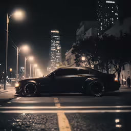 a car that is sitting in the street