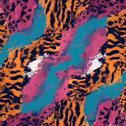 an abstract background with orange and blue patterns
