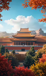 autumn in the forbidden city of tangmen