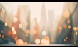 a blurry shot of lights in the city