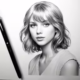 the photo has an angled camera with the image on it