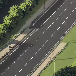 a long stretch of road with a long stretch of roadway in the background