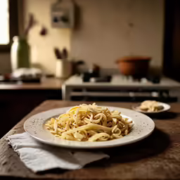 there is a plate with some food on it