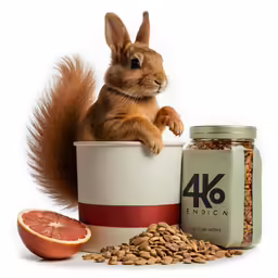 there is an image of a squirrel in a cup and nuts