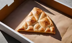 the pizza is sitting inside of the box
