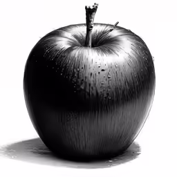 an apple with a bite taken out is shown