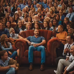 several people in business attire are seated in chairs