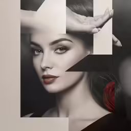 this photo has been altered to reveal a surreal figure