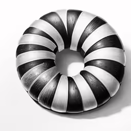 a round object is sitting on the table