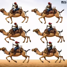 a person riding a brown horse while on top of it