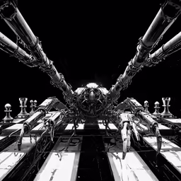 a computer generated image of an abstract structure