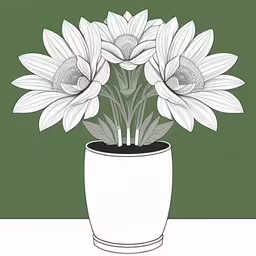a vase full of white flowers sitting on top of a table,a white vase with three flowers sitting on top of it