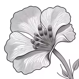 the hinged flowers of person,an orchid, vintage line drawing or engraving