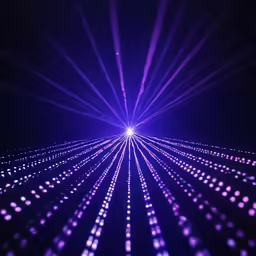 a background of glowing lights in the dark