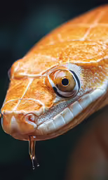 an image of the front side of a large orange frog