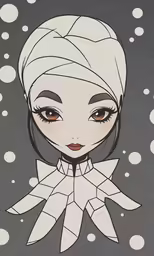 an illustrated image of a woman with a turban