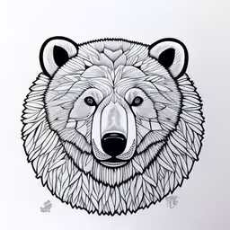 /tmp/FOOpiiLWt.jpg = an ink drawing of a polar bear head
,/tmp/FOOpiiLWt.jpg = a bear is shown in a black and white drawing
,/tmp/FOOpiiLWt.jpg = a black and white drawing of a bear with geometric lines
,/tmp/FOOpiiLWt.jpg = a drawing of a bear