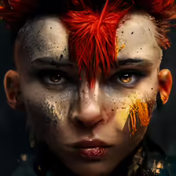 the face of a woman with freckles on her skin