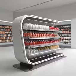 this unique food display looks like it is made from three separate sections