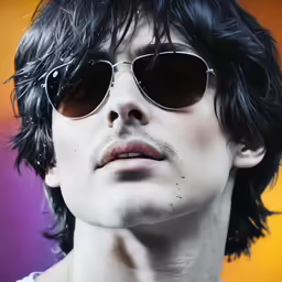 man with glasses looking off into the distance