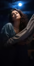 the image is taken in a dark room