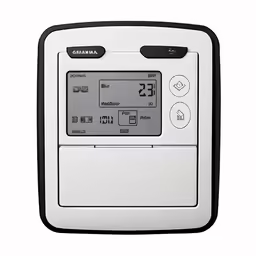 the digital meter in white and black