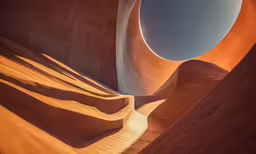 an image of a dune like structure with a large ball in the middle