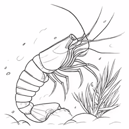 a large insect crawling through water