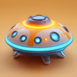 a futuristic device with some colorful lights