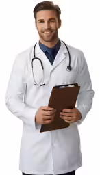 a doctor is holding a clipboard in his hands