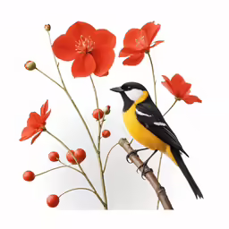 a bird that is sitting on a small branch
