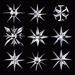 a large collection of silver stars on black,a bunch of silver stars on a black background