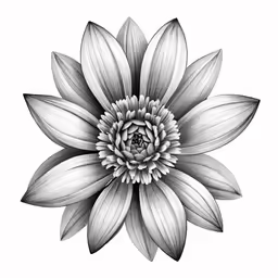 an artistically colored black and white image of a flower