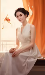 an image of a woman that is wearing a dress