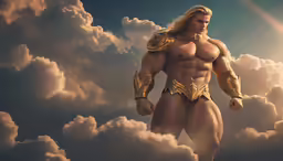 a man is dressed in a wrestling pose