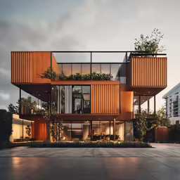 this house is a huge boxy modern home