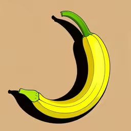 a drawing of some very pretty bananas